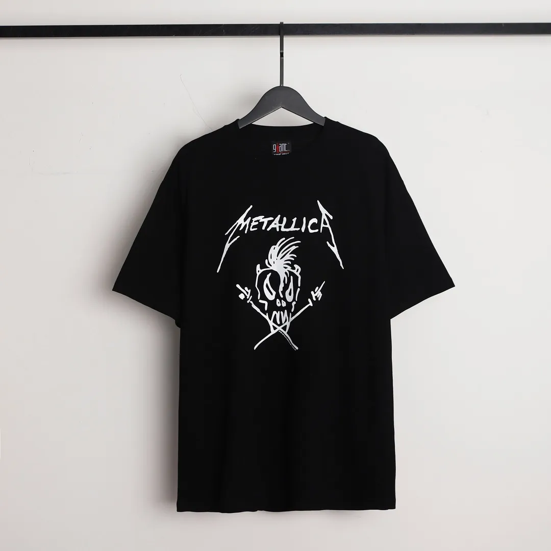 Saint Michael series retro trendy round neck short sleeves Model number: 3151P110 Color: black Size: S M L XL